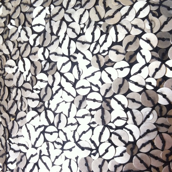Sold Elizabeth and James Metal Sequin/Black Silk - Picture 2 of 4