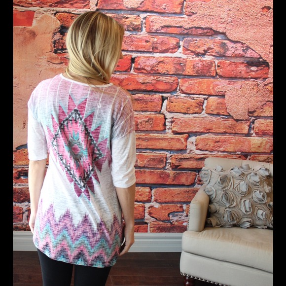 Aztec burnout tunic - Picture 2 of 2