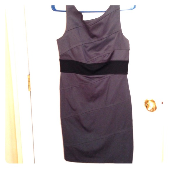 Charcoal grey cocktail dress