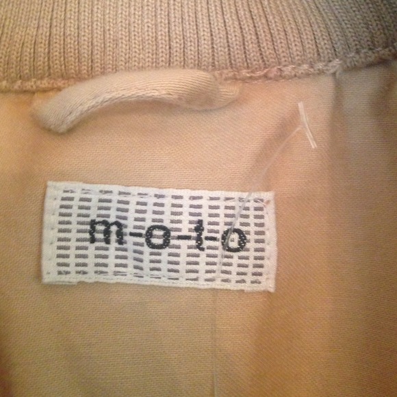Beige Moto Jacket - Picture 2 of 4