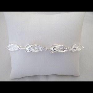 Brand New Silver Flip Flop Bracelet!