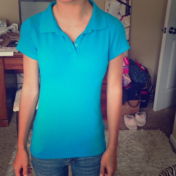 Blue collar shirt. Brand new without tag.