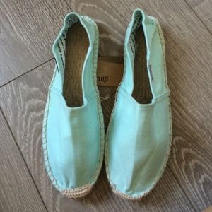 BNWT Soludos Dali Flat Espadrilles Pastel Mint