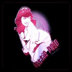 Black Bettie Page T-Shirt in a Jr. Size 1X