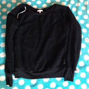 Black crochet sweater!