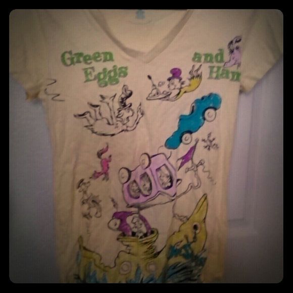 Dr. Seuss light yellow shirt