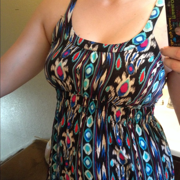 ‼️SOLD‼️ ☀️Aztec Patterned Summer Dress☀️ - Picture 3 of 4