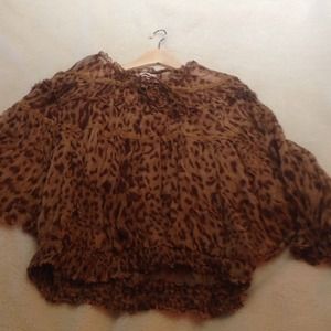 Sundance animal print top size L