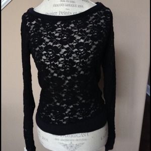 Black Lace Pullover