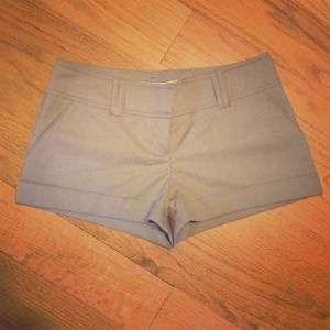 Forever 21 faux denim pin-striped shorts