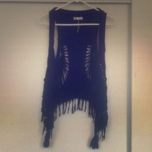 Boho Fringe vest