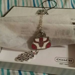 Coach cellphone charm