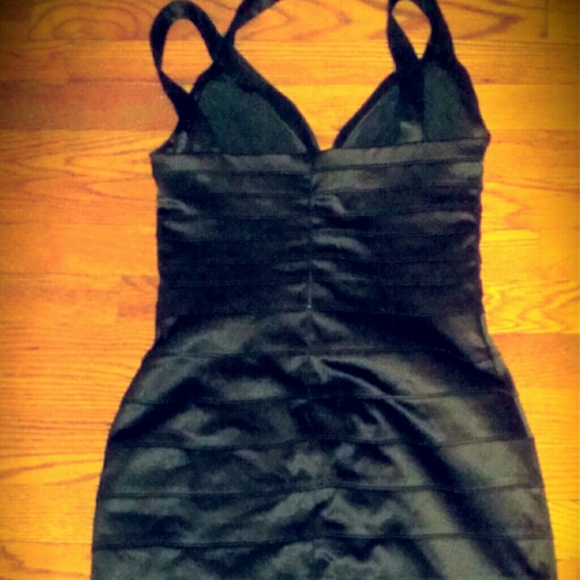 BLACK BONDAGE SEXY DRESS - Picture 3 of 4