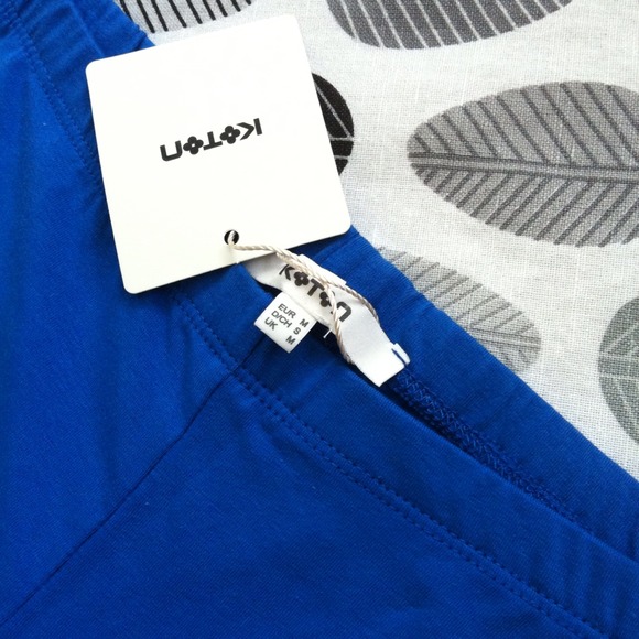 Blue low-rise leggings - Picture 2 of 2