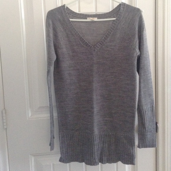 Grey knitted sweater