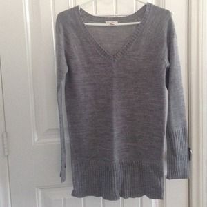 Grey knitted sweater