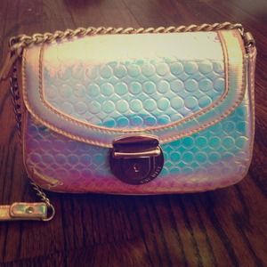 Holographic Nine West disco ball like bag
