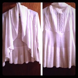 White, lightweight sweater