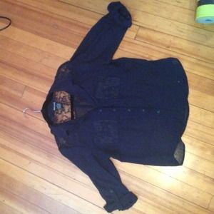 Navy top from wet seal