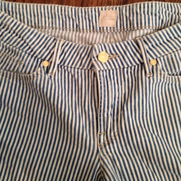 Blue striped denim Marciano skinny jeans