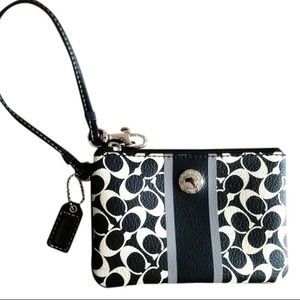 Legacy Small Wristlet In Printed Signature Fabric.