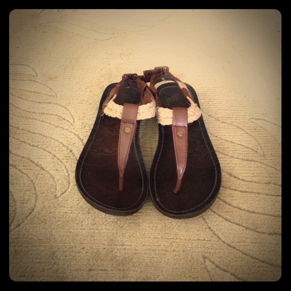 Roxy hemp strap sandals