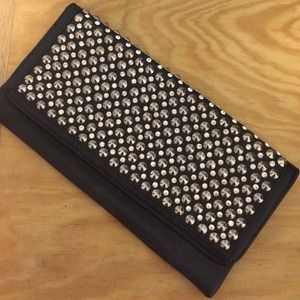 Rhinestone studded clutch