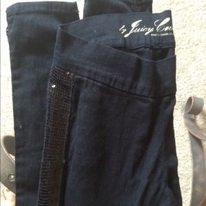 Juicy Couture Jean leggings with black sequins ⭐️