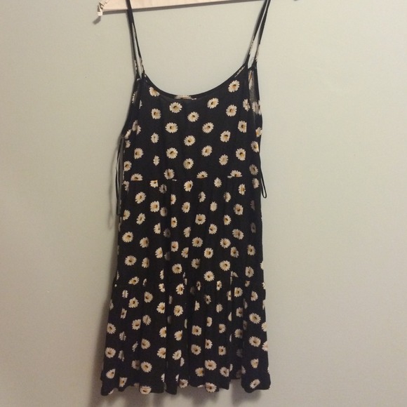 Daisy hippy black sundress