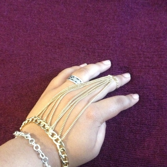 Gold Bracelet Ring - Picture 3 of 3