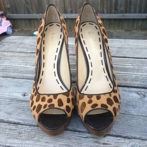 Animal print heels