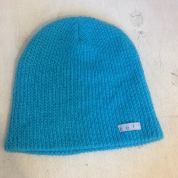 Neff turquoise beanie