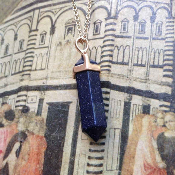 Midnight sky crystal necklace