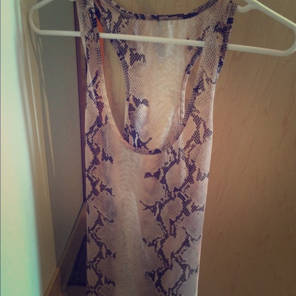 Snake print blouse tank small. Never worn