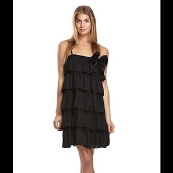 Erin Fetherston for Target Tiered Black Bow Dress