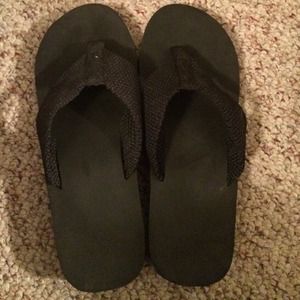 wedged flip flops
