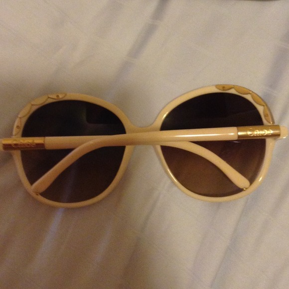 Authentic Chloe Ernie ivory sunglasses