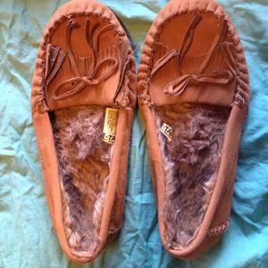 Brown moccasins size 7