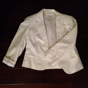 Ann Taylor Loft White Blazer