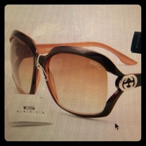 Gucci sunglasses 3500 brown lens black frame