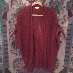 UO Purple Slouch Cardigan
