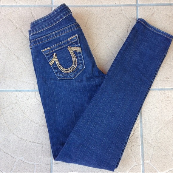 True Religion Jeans with gold pockets!