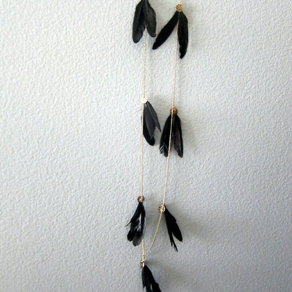 NEW Long Feather Necklace