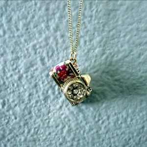 Floral Camera Necklace