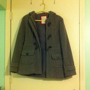 Aeropostale Hooded Wool Coat