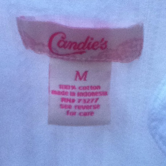 Candie's white ruffle shirt. - Picture 3 of 3