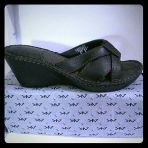 Leather Brown slip ons