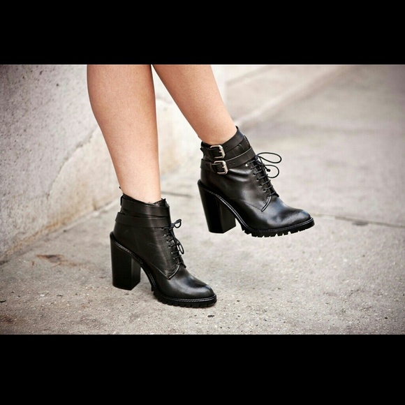 heeled oxfords with track sole