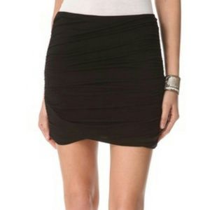 Free people black scrunch skirt