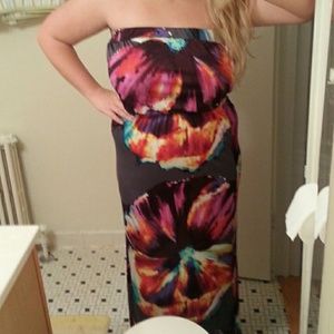 Tropical Colorful Maxi Dress